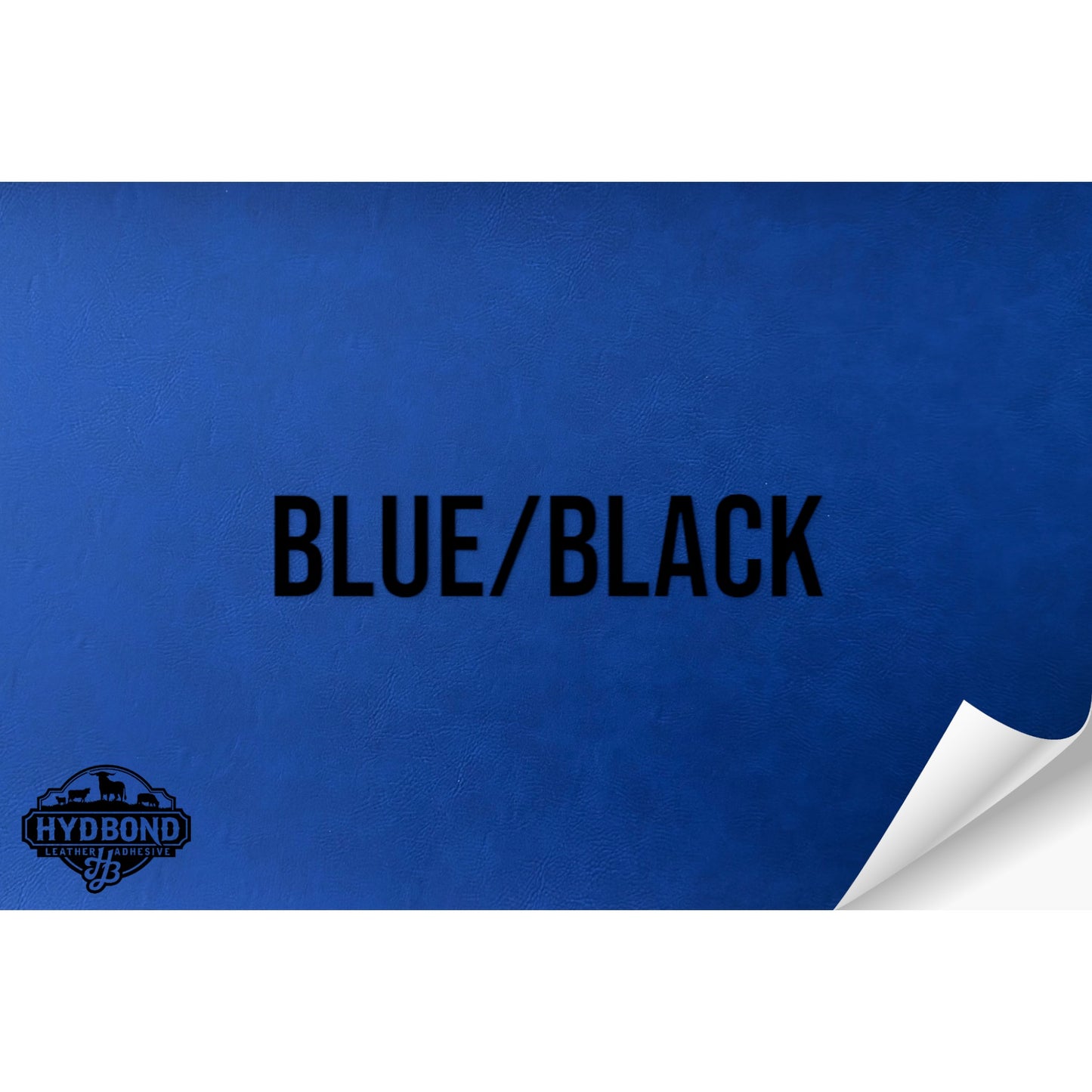 BLUE/BLACK WITH ADHESIVE HYDBOND LEATHERETTE SHEET (12"x24") STANDARD