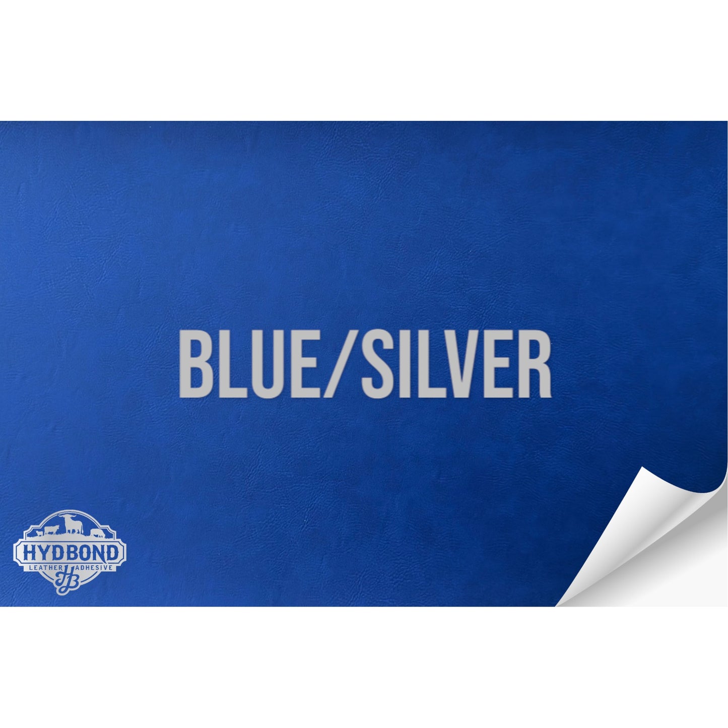 BLUE/SILVER WITH ADHESIVE HYDBOND LEATHERETTE SHEET (12"x24") STANDARD