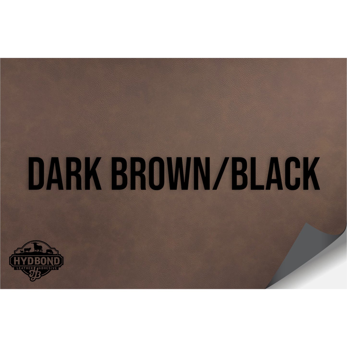 NO ADHESIVE DARK BROWN/BLACK LEATHERETTE SHEET (12"x24") ULTRAHYD®