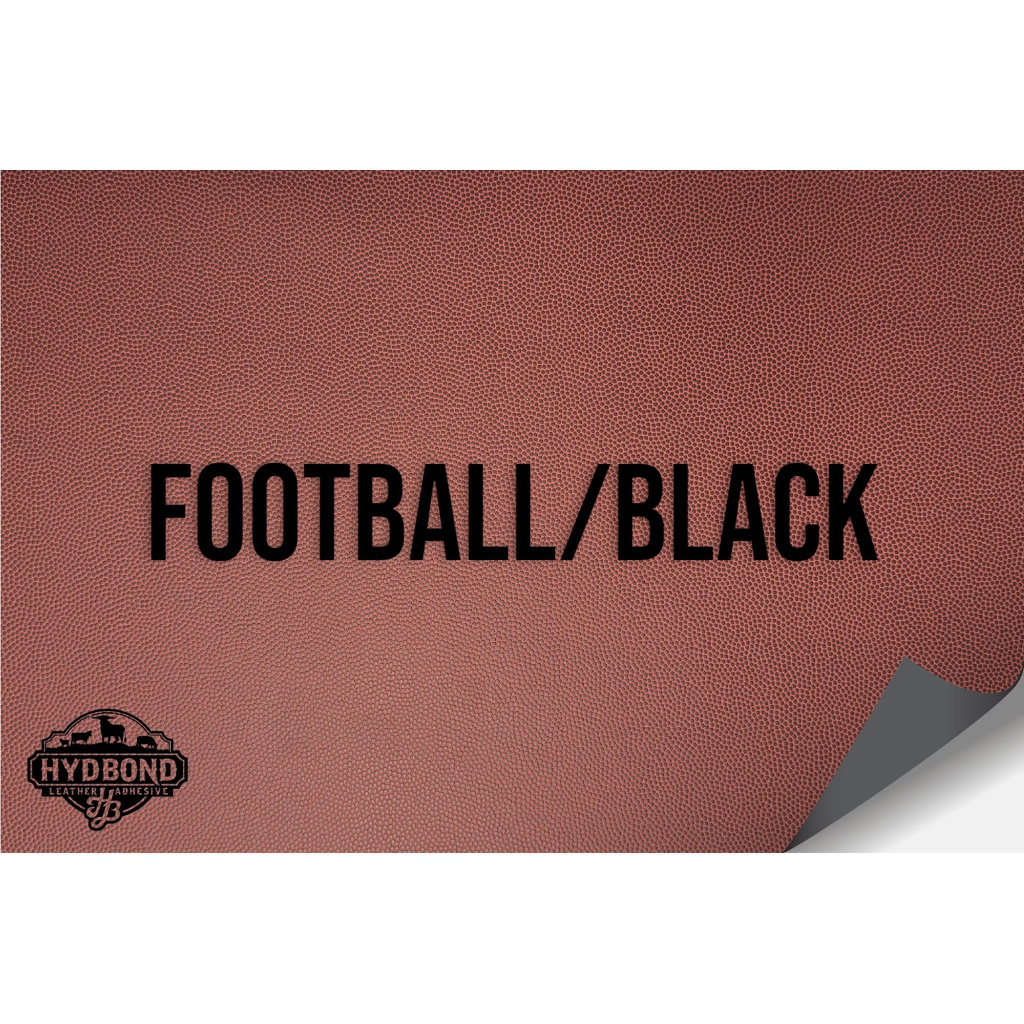 NO ADHESIVE FOOTBALL/BLACK LEATHERETTE SHEET (12"x24") STANDARD
