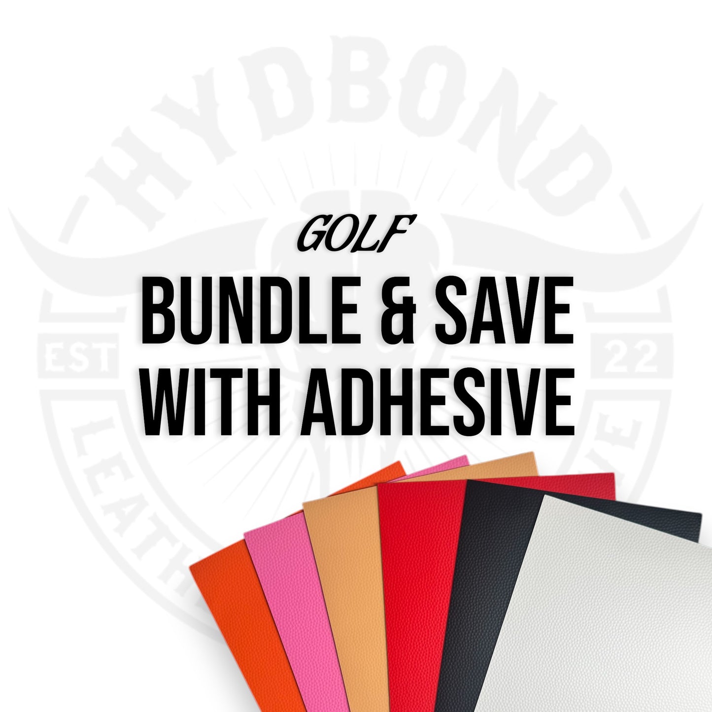 BUNDLE & SAVE ON ULTRAHYD® GOLF LEATHERETTE SHEETS WITH ADHESIVE (12"x24")