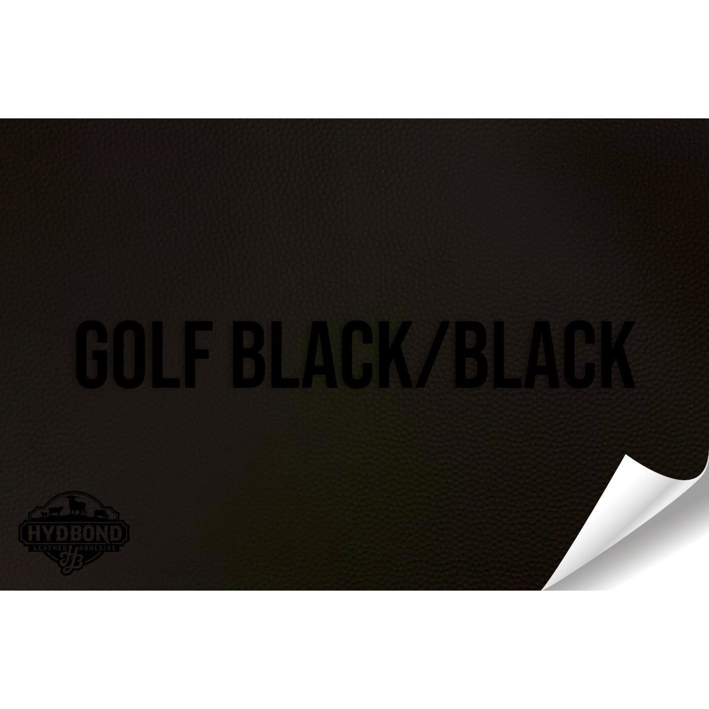 GOLF BLACK/BLACK HYDBOND MAGNETIC-BACKED LEATHERETTE SHEET (12"x24") ULTRAHYD®