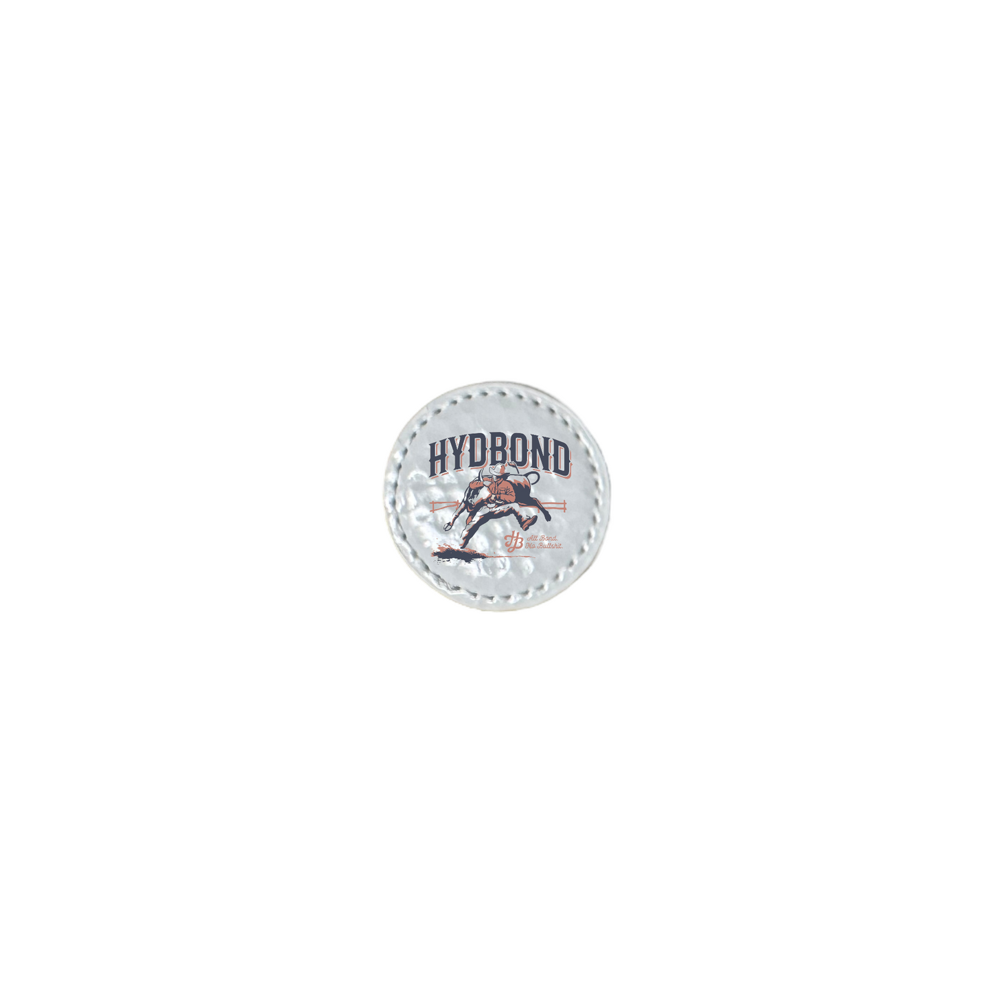 GLOSSY GOLF/BLACK HYDBOND LEATHERETTE MAGNETIC BALL MARKER