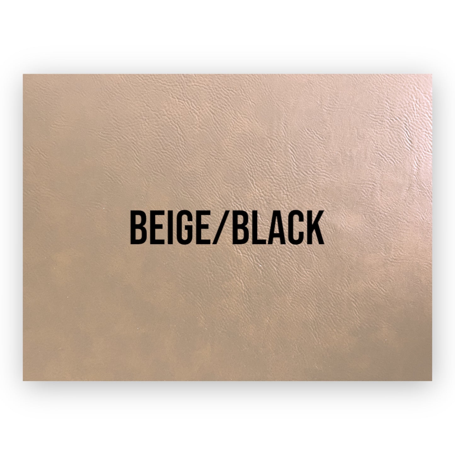 BEIGE/BLACK HYDBOND LEATHERETTE SHEET (12"x24")