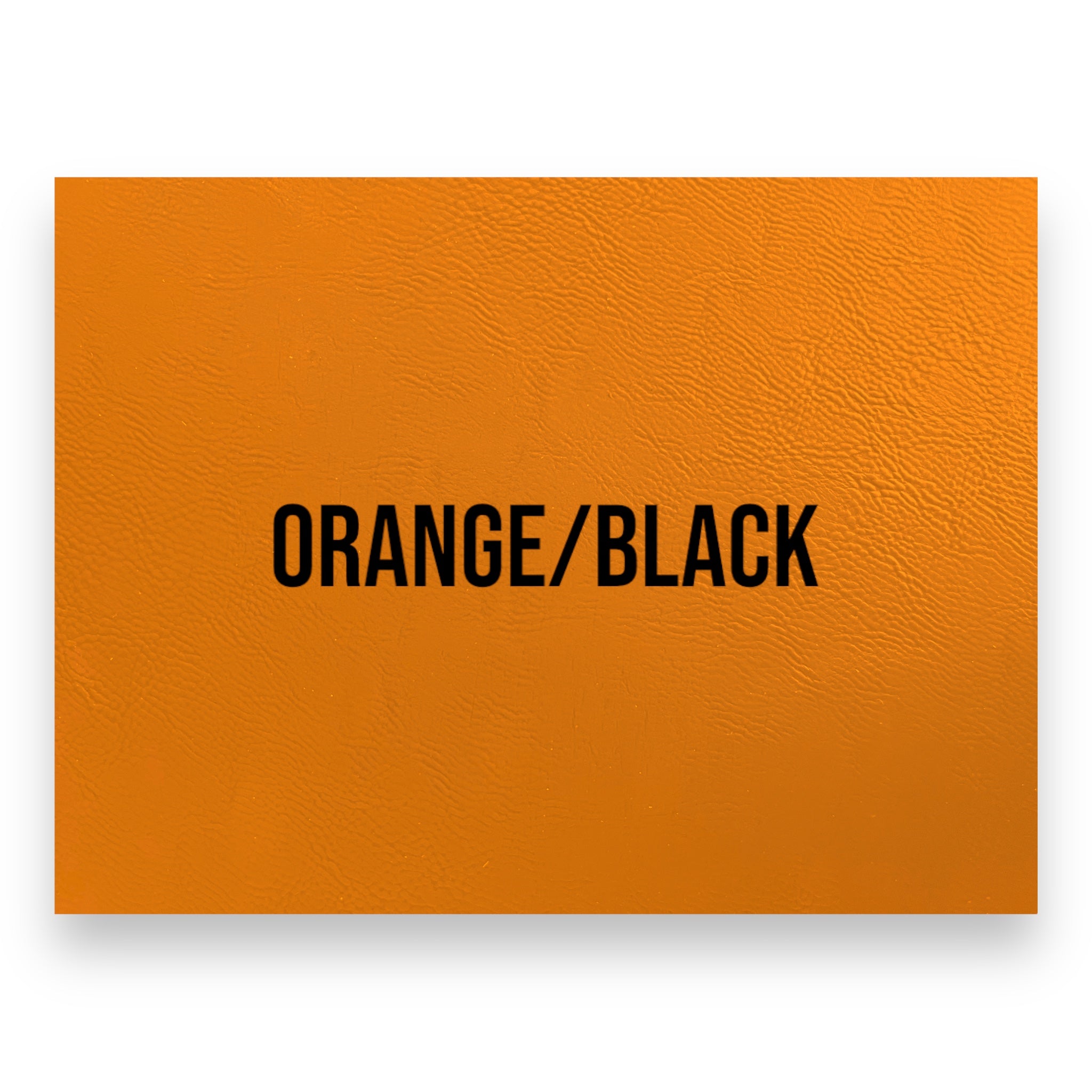 ORANGE/BLACK HYDBOND LEATHERETTE SHEET (12x24) – Hydbond™️