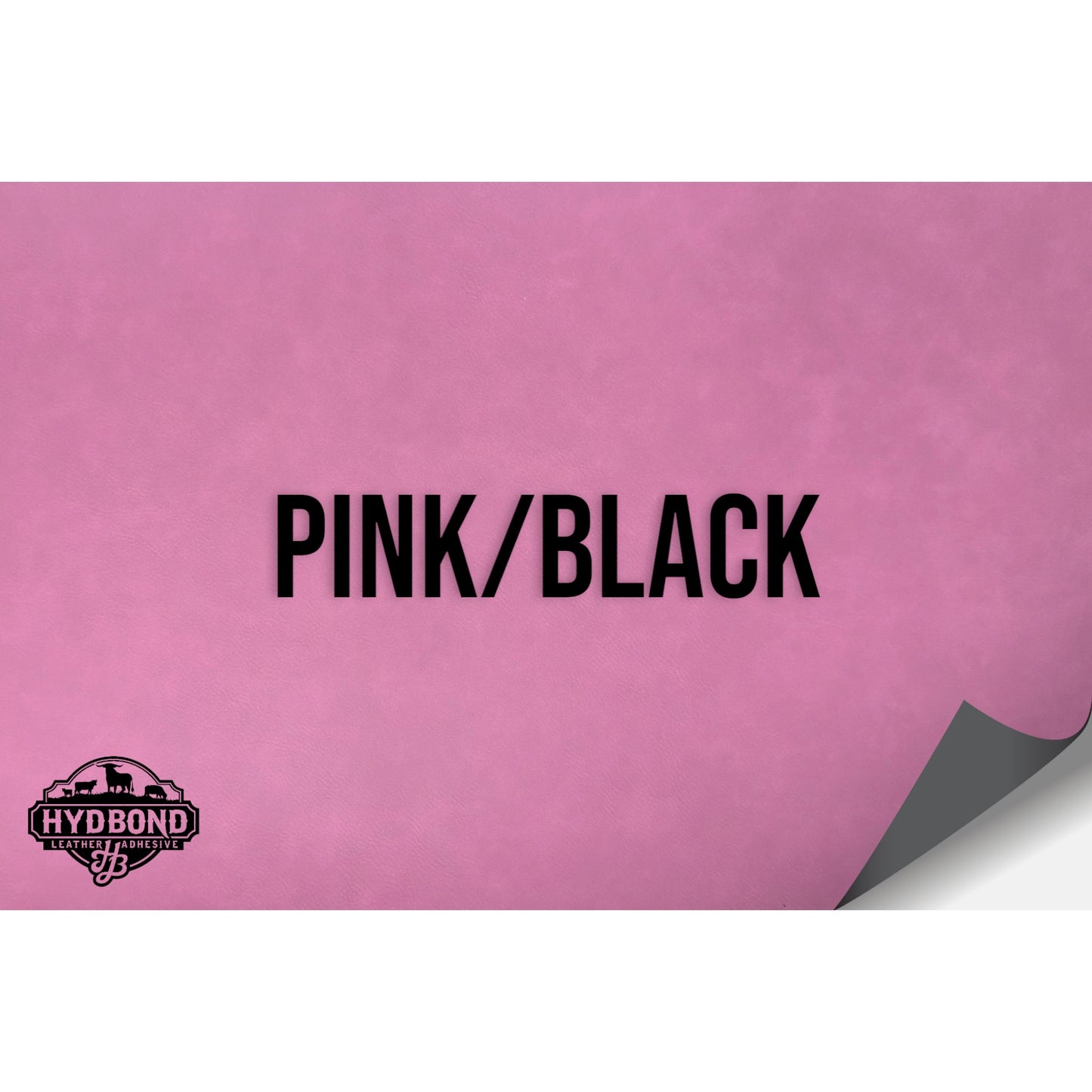 NO ADHESIVE PINK/BLACK LEATHERETTE SHEET (12"x24") STANDARD