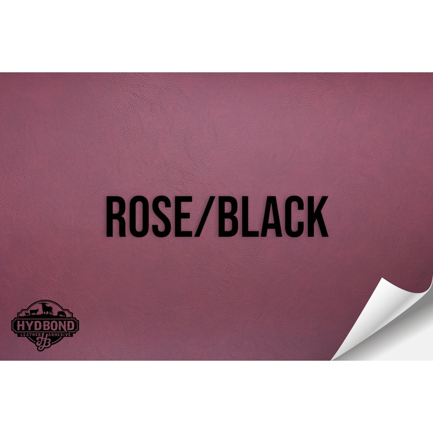 ROSE/BLACK WITH ADHESIVE HYDBOND LEATHERETTE SHEET (12"x24") STANDARD