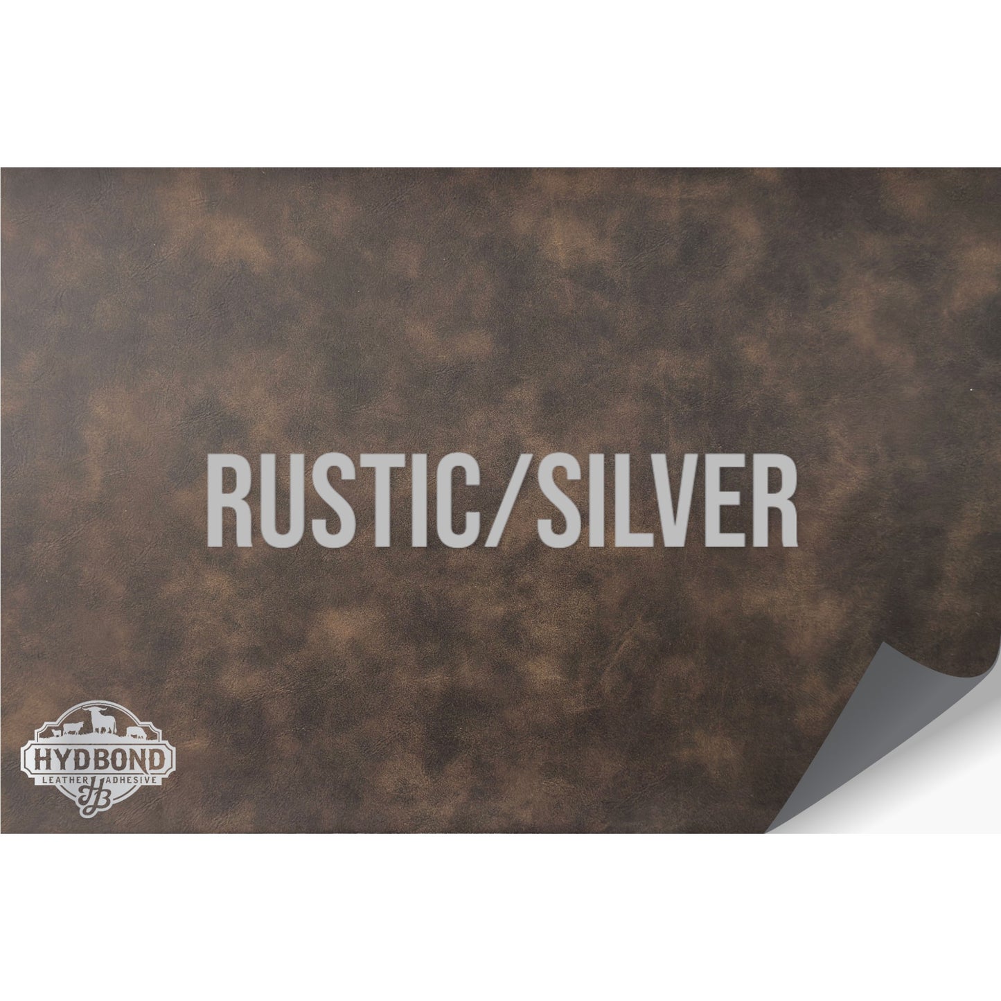 NO ADHESIVE RUSTIC/SILVER HYDBOND LEATHERETTE SHEET (12"x24") STANDARD