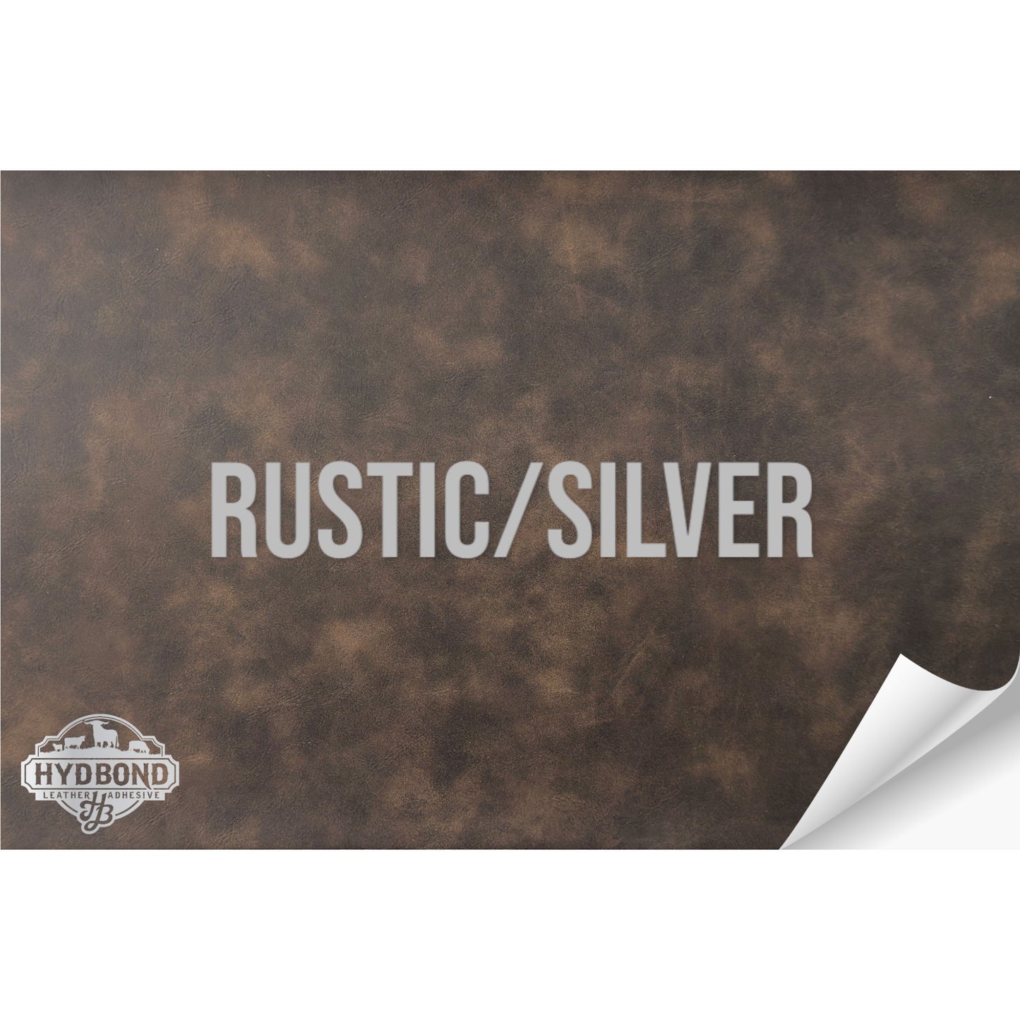 RUSTIC/SILVER WITH ADHESIVE HYDBOND LEATHERETTE SHEET (12"x24") STANDARD