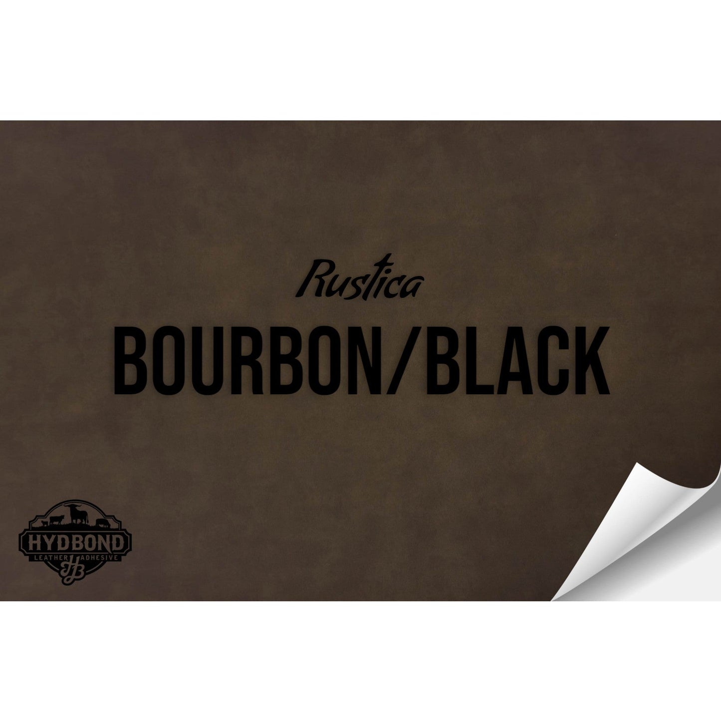RUSTICA BOURBON/BLACK HYDBOND MAGNETIC-BACKED LEATHERETTE SHEET (12"x24") ULTRAHYD®