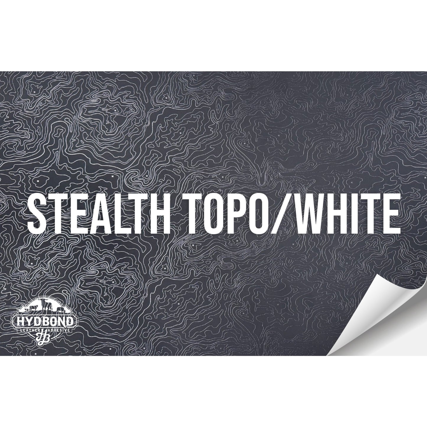 STEALTH TOPO/BLACK WITH ADHESIVE HYDBOND LEATHERETTE SHEET (12"x24") COLORFAUX UV™ ULTRAHYD™