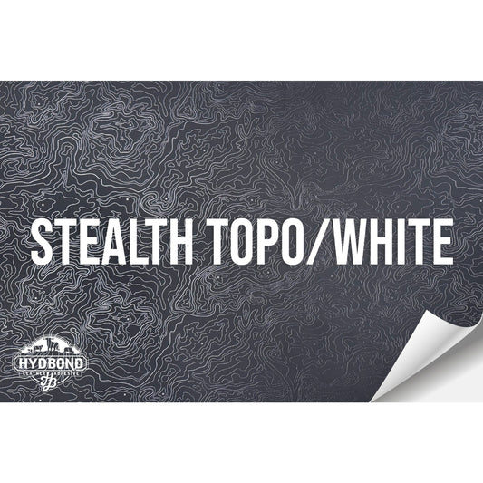 STEALTH TOPO/BLACK WITH ADHESIVE HYDBOND LEATHERETTE SHEET (12"x24") COLORFAUX UV™ ULTRAHYD™