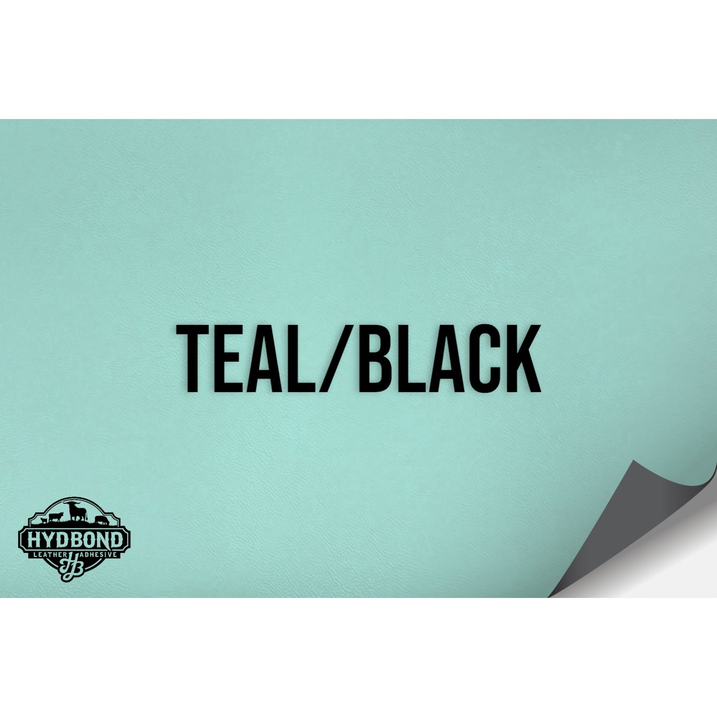 NO ADHESIVE TEAL/BLACK LEATHERETTE SHEET (12"x24") STANDARD