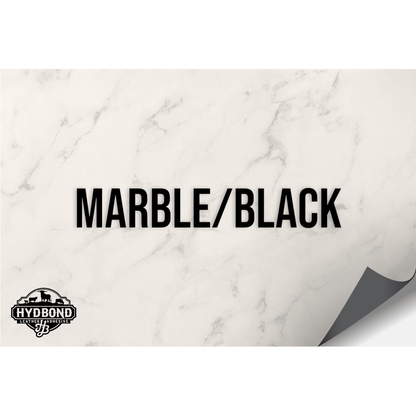 NO ADHESIVE MARBLE/BLACK LEATHERETTE SHEET (12"x24") STANDARD