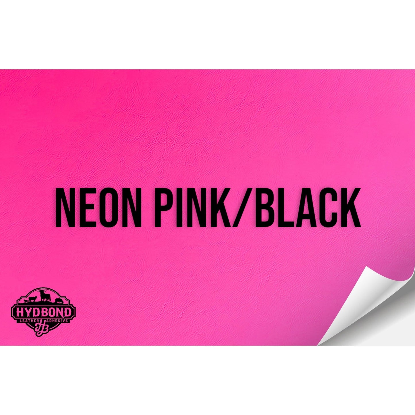 NEON PINK/BLACK HYDBOND MAGNETIC-BACKED LEATHERETTE SHEET (12"x24") ULTRAHYD®