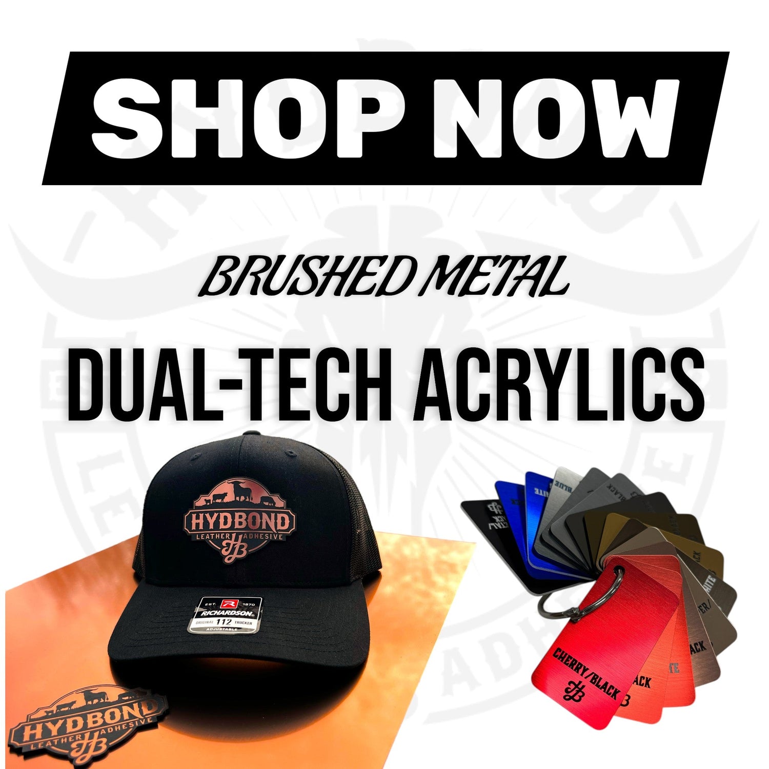 BRUSHED METAL ACRYLIC DUAL TECHS