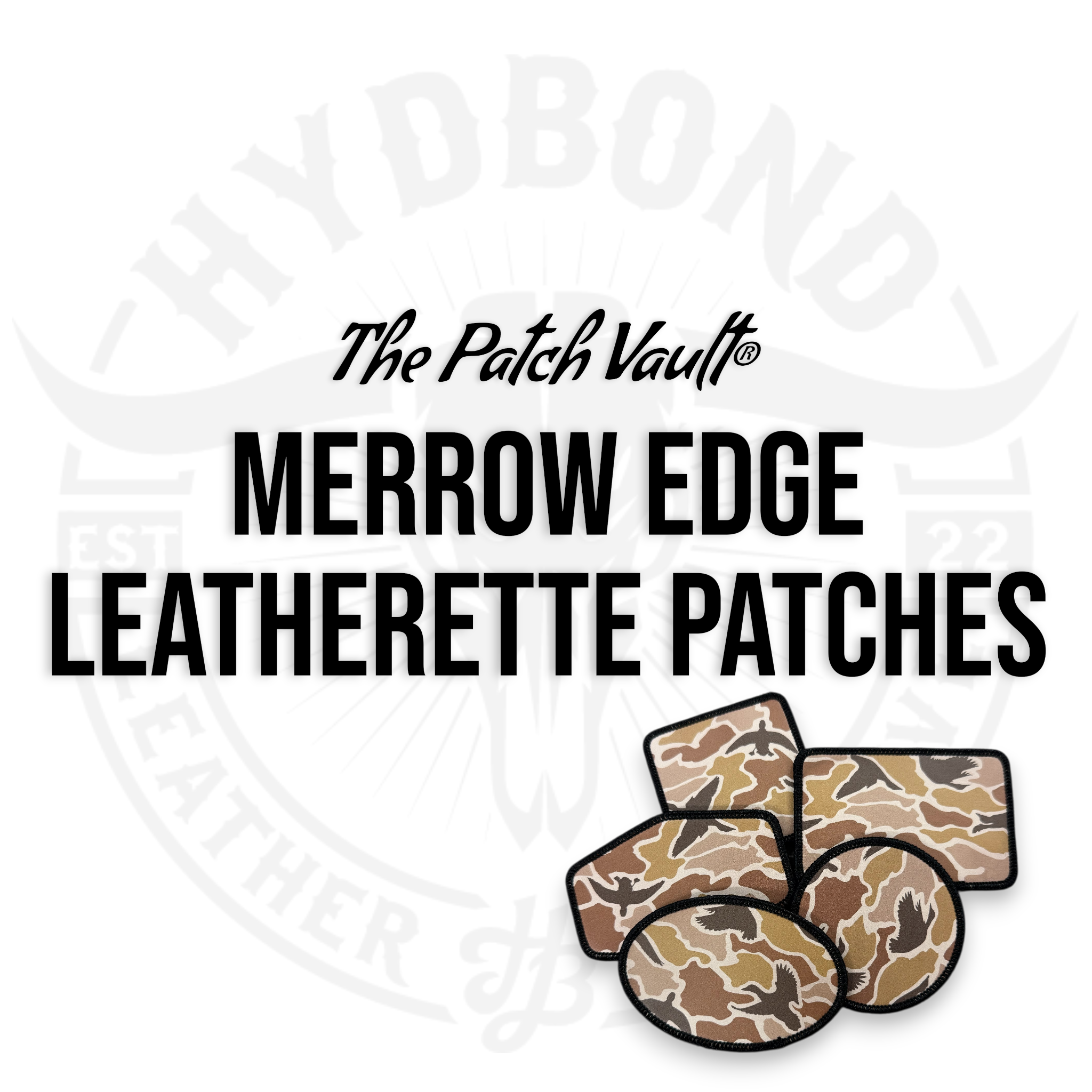 MERROW EDGE LEATHERETTE PATCHES – Hydbond™️