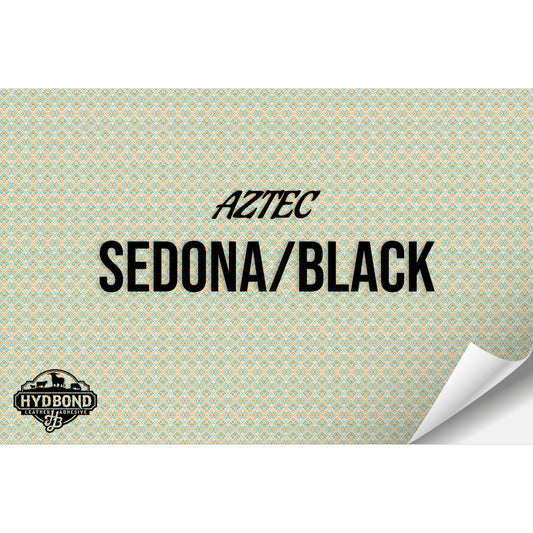 SEDONA/BLACK AZTEC WITH ADHESIVE HYDBOND LEATHERETTE SHEET (12"x24") ULTRAHYD®
