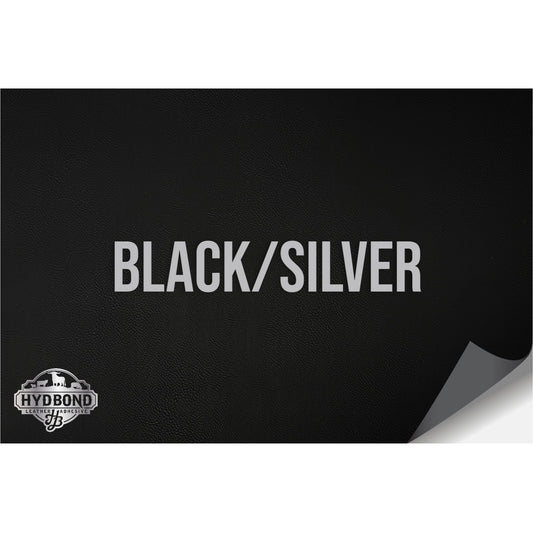 NO ADHESIVE BLACK/SILVER LEATHERETTE SHEET (12"x24")