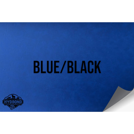 NO ADHESIVE BLUE/BLACK LEATHERETTE SHEET (12"x24")