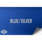 NO ADHESIVE BLUE/SILVER LEATHERETTE SHEET (12"x24")