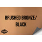 NO ADHESIVE BRUSHED BRONZE/BLACK LEATHERETTE SHEET (12"x24") ULTRAHYD®