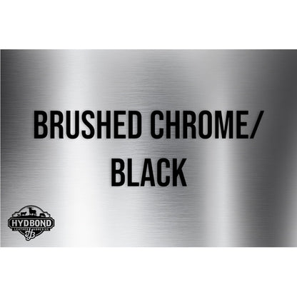 HYDBOND BRUSHED CHROME/BLACK ACRYLIC PANEL