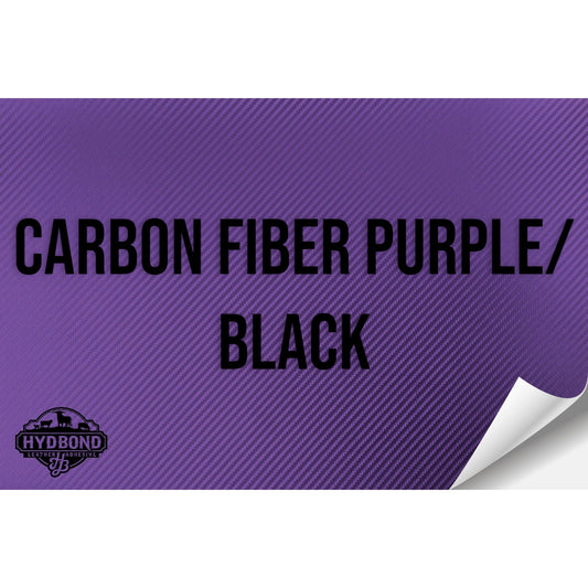 CARBON FIBER PURPLE/BLACK HYDBOND VELCRO®-BACKED LEATHERETTE SHEET (12"x24") ULTRAHYD®