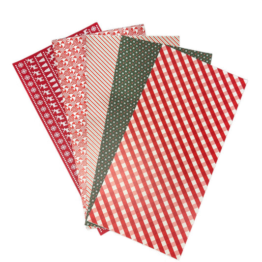 CHRISTMAS BUNDLE 5 PACK LIMITED SEASONAL EDITIONS-HYDBOND LEATHERETTE SHEETS WITH ADHESIVE(12"x24")