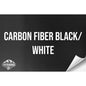 CARBON FIBER BLACK/WHITE WITH ADHESIVE HYDBOND LEATHERETTE SHEET (12"x24") ULTRAHYD®