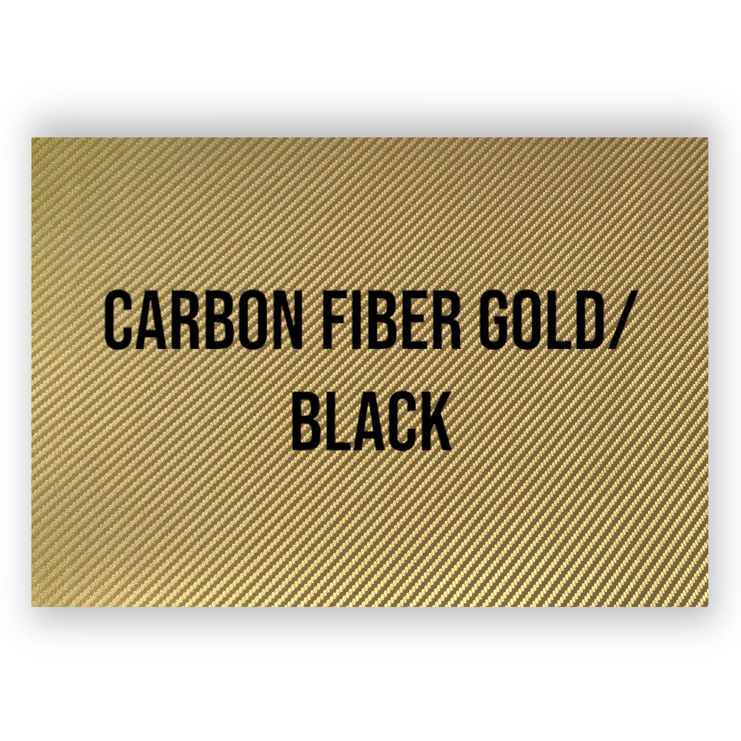 ULTRAHYD™ CARBON FIBER GOLD/BLACK HYDBOND LEATHERETTE SHEET (12"x24")