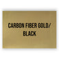 ULTRAHYD™ NO ADHESIVE CARBON FIBER GOLD/BLACK HYDBOND LEATHERETTE SHEET (12"x24")