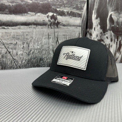 CARBON FIBER SILVER/BLACK WITH PRESS & STICK ADHESIVE HYDBOND LEATHERETTE SHEET (12"x24") STANDARD