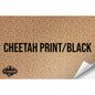 CHEETAH PRINT/BLACK WITH ADHESIVE HYDBOND LEATHERETTE SHEET (12"x24") ULTRAHYD®