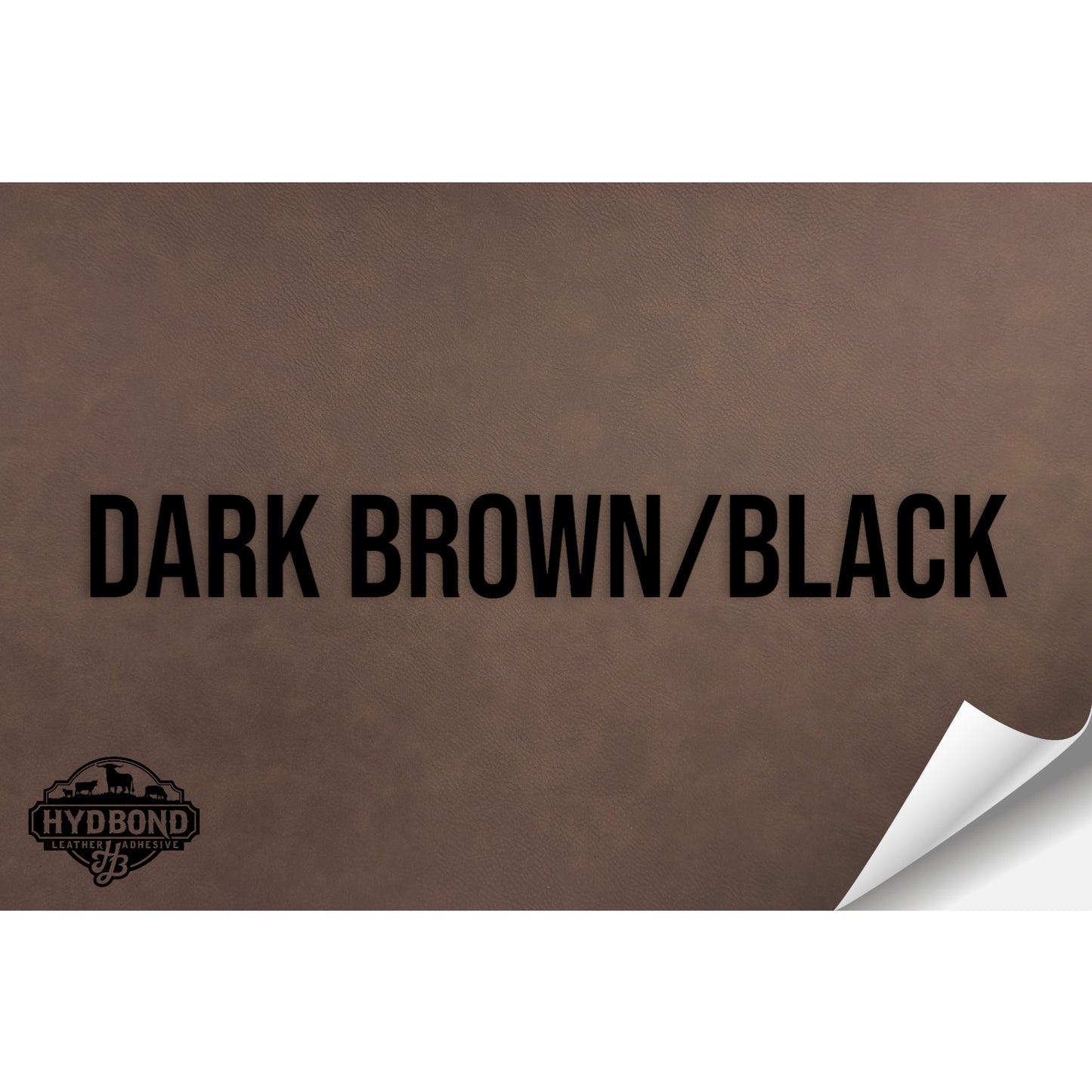 DARK BROWN/BLACK WITH ADHESIVE HYDBOND LEATHERETTE SHEET (12"x24") ULTRAHYD®