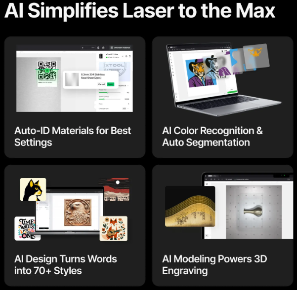 XTOOL F2 ULTRA 60W MOPA & 40W DIODE DUAL LASER ENGRAVER