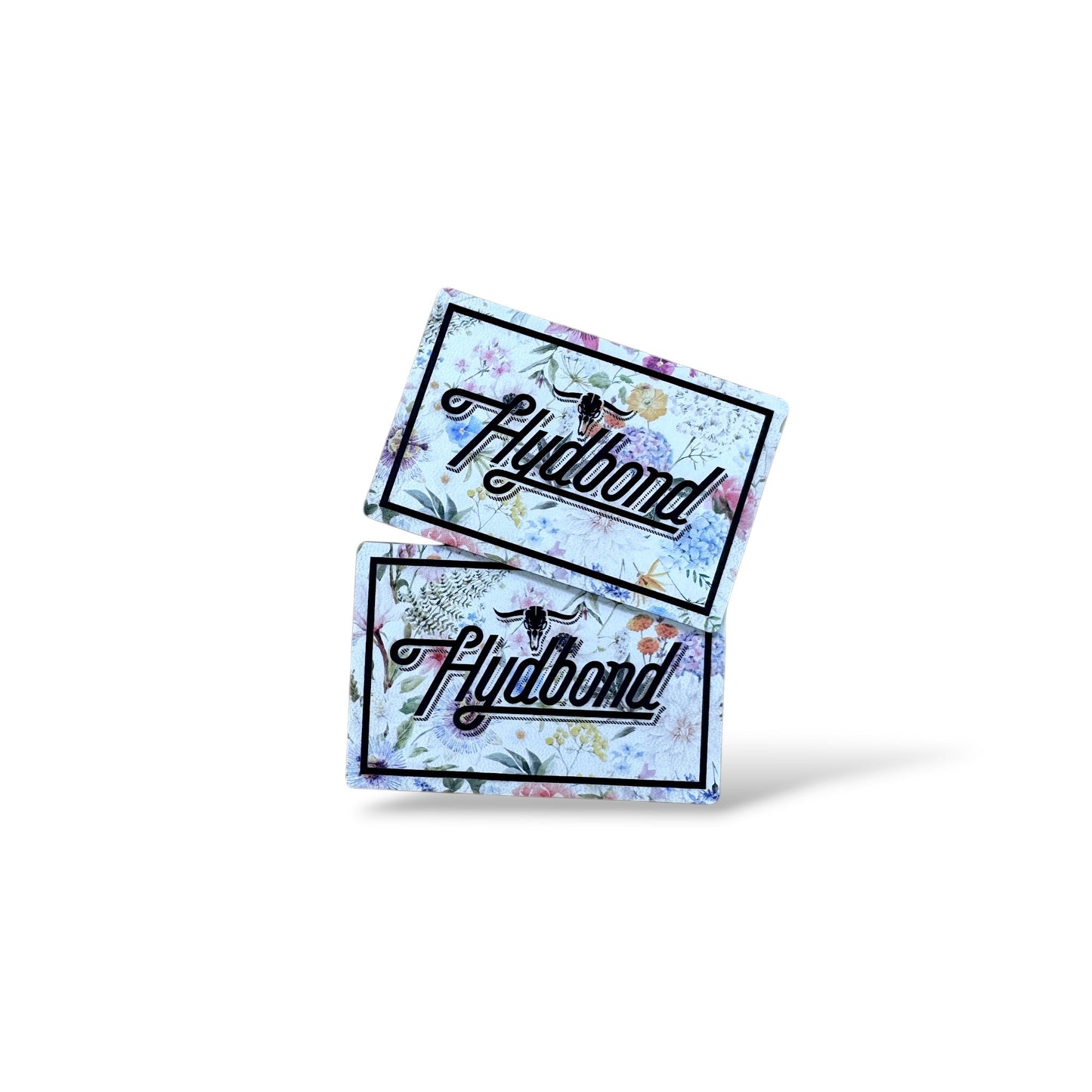 FLORAL/BLACK WITH PRESS & STICK ADHESIVE HYDBOND LEATHERETTE SHEET (12"x24") COLORFAUX UV™ ULTRAHYD™