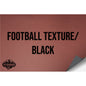 NO ADHESIVE FOOTBALL TEXTURE/BLACK LEATHERETTE SHEET (12"x24")