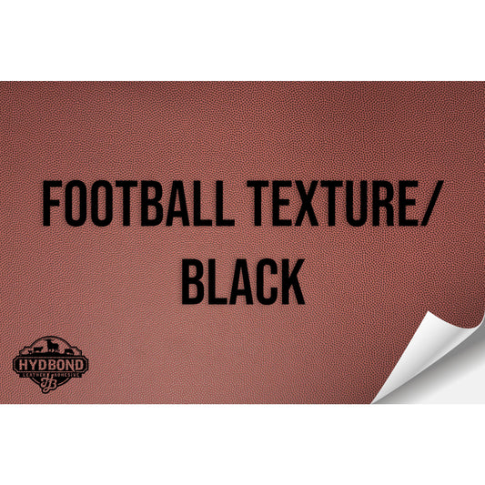 FOOTBALL TEXTURE/BLACK WITH ADHESIVE HYDBOND LEATHERETTE SHEET (12"x24")