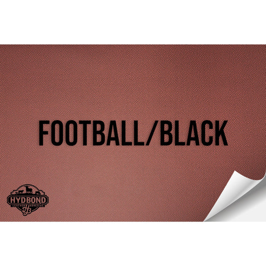 FOOTBALL/BLACK WITH ADHESIVE HYDBOND LEATHERETTE SHEET (12"x24") STANDARD