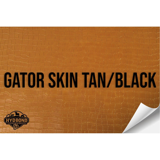 GATOR SKIN TAN/BLACK HYDBOND VELCRO®-BACKED LEATHERETTE SHEET (12"x24") ULTRAHYD®