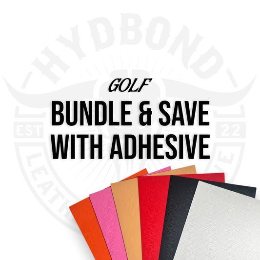 BUNDLE & SAVE ON ULTRAHYD® GOLF LEATHERETTE SHEETS WITH ADHESIVE (12"x24")