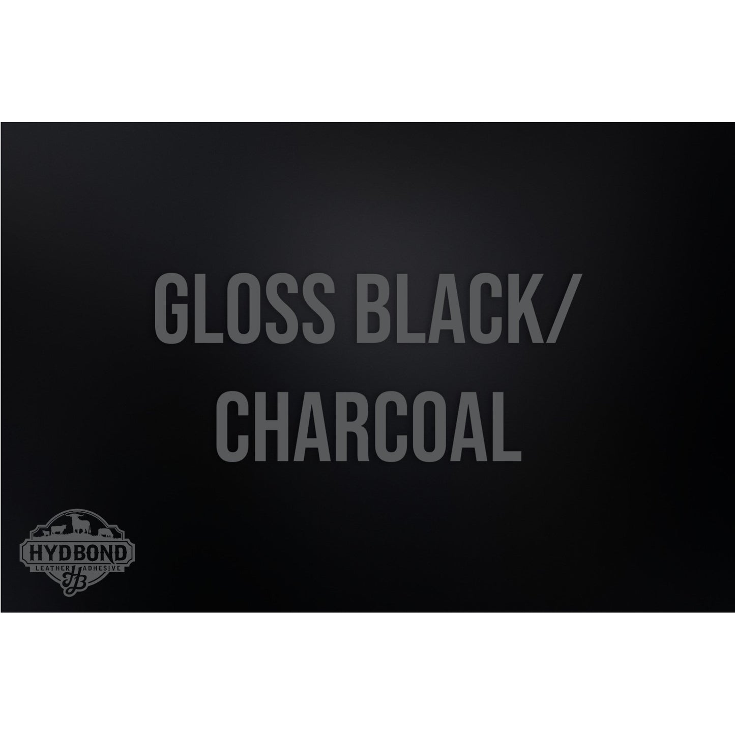 HYDBOND 12"x24"x1/16" GLOSS BLACK/GRAY ACRYLIC VELCRO® BACKED PANEL