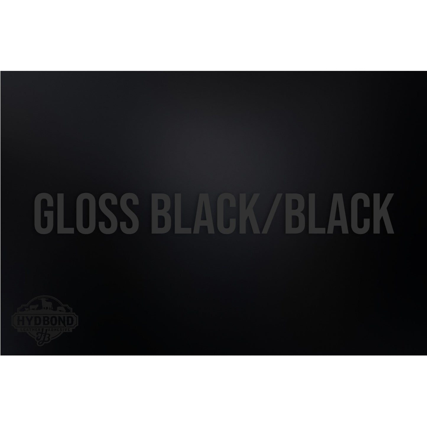HYDBOND 12"x24"x1/16" GLOSS BLACK/BLACK ACRYLIC VELCRO® BACKED PANEL