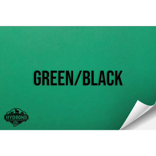 GREEN/BLACK WITH ADHESIVE HYDBOND LEATHERETTE SHEET (12"x24") ULTRAHYD®