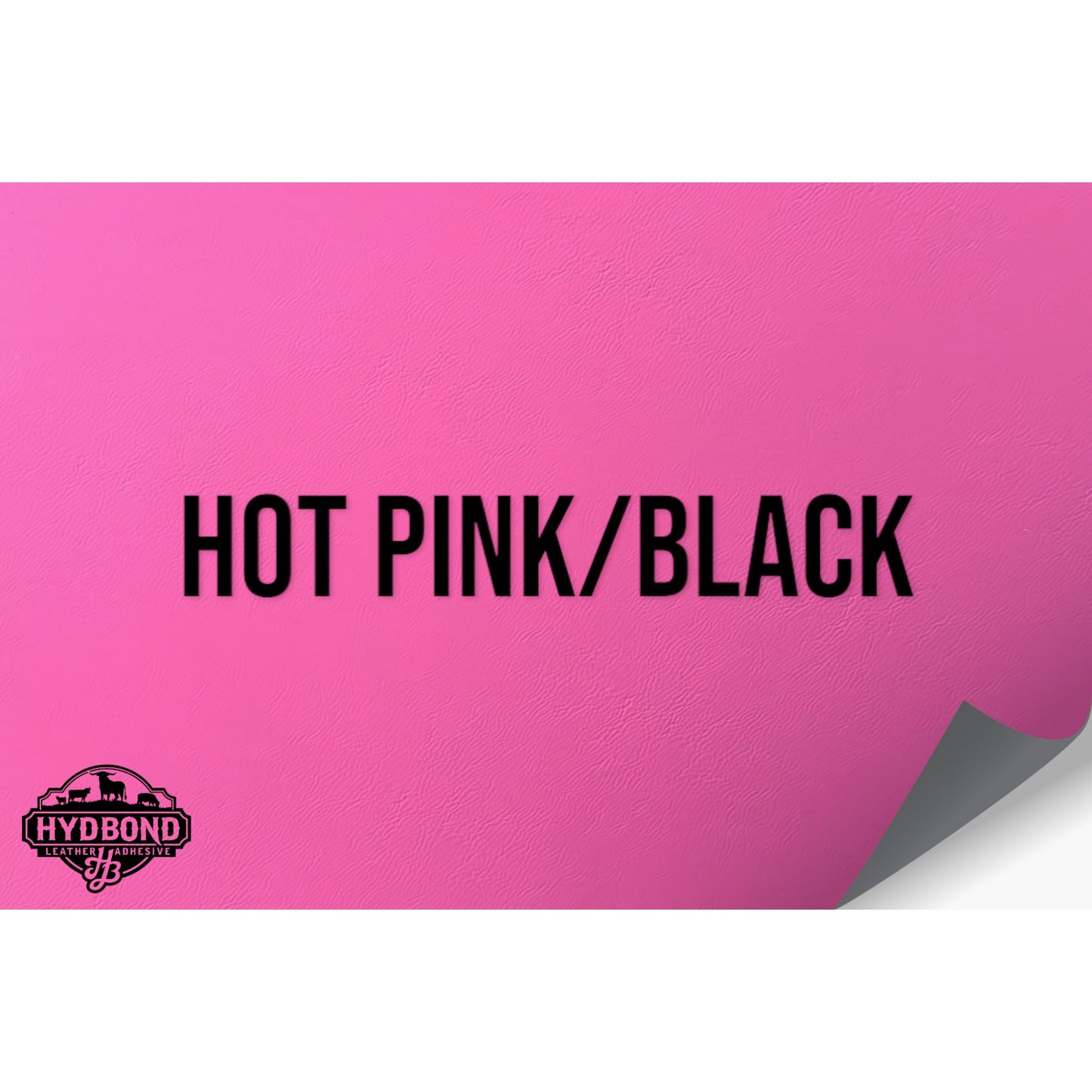 NO ADHESIVE HOT PINK/BLACK LEATHERETTE SHEET (12"x24")