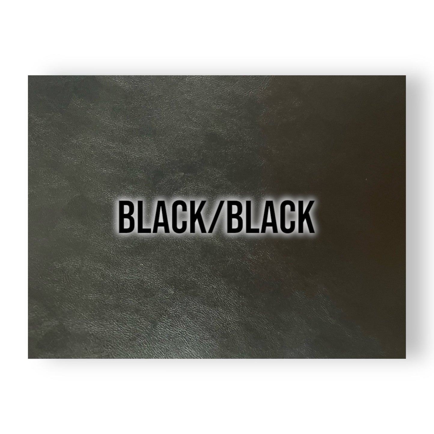 NO ADHESIVE BLACK/BLACK LEATHERETTE SHEET (12"x24")
