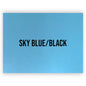 NO ADHESIVE SKY BLUE/BLACK LEATHERETTE SHEET (12"x24")