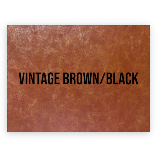 VINTAGE BROWN/BLACK HYDBOND LEATHERETTE SHEET (12"x24")