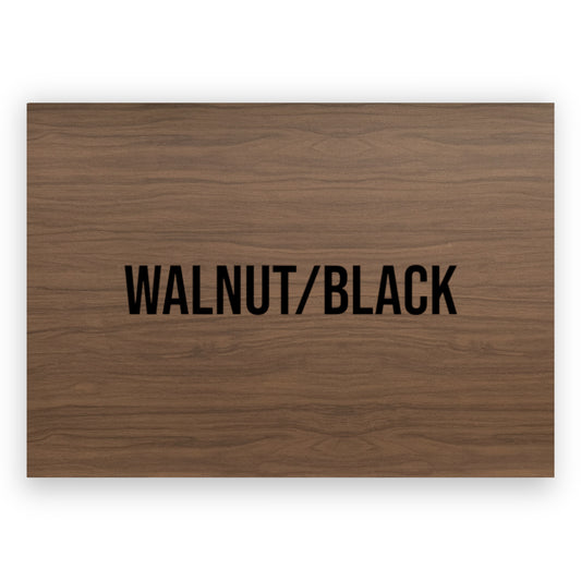 WALNUT/BLACK HYDBOND LEATHERETTE SHEET (12"x24")